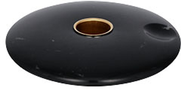 Підсвічник Uyuni Chamber мармуровий чорний 11.6 см х 2 см (UL-30321) (5708311303210) - зображення 1