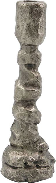 Świecznik House Doctor Raku srebrzysty 25 cm (203660821) - obraz 1