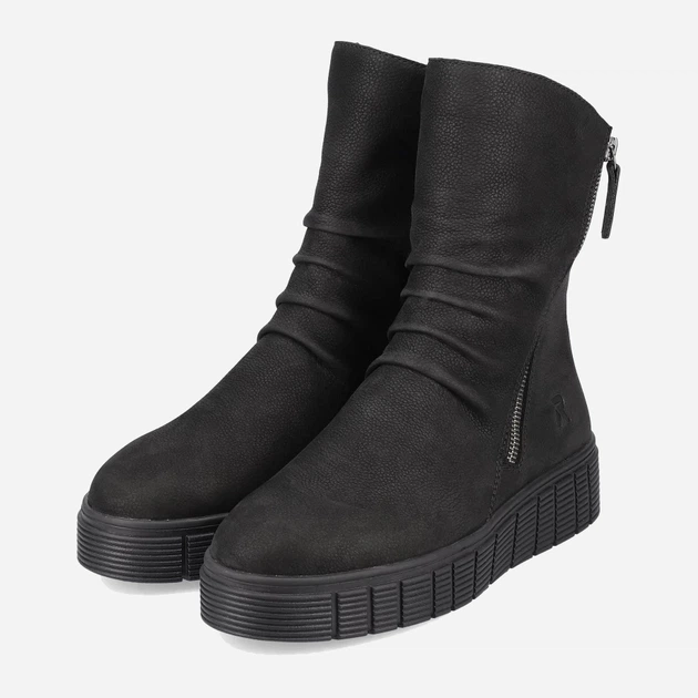 Жіночі ботильйони Rieker REVW1063-00 36 Чорні (4061811124763) - зображення 3