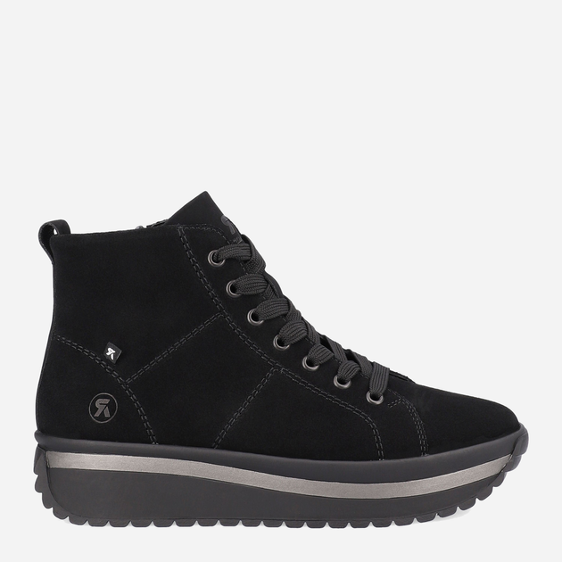 Жіночі зимові черевики низькі Rieker REVW0960-00 38 Чорні (4061811127832) - зображення 1
