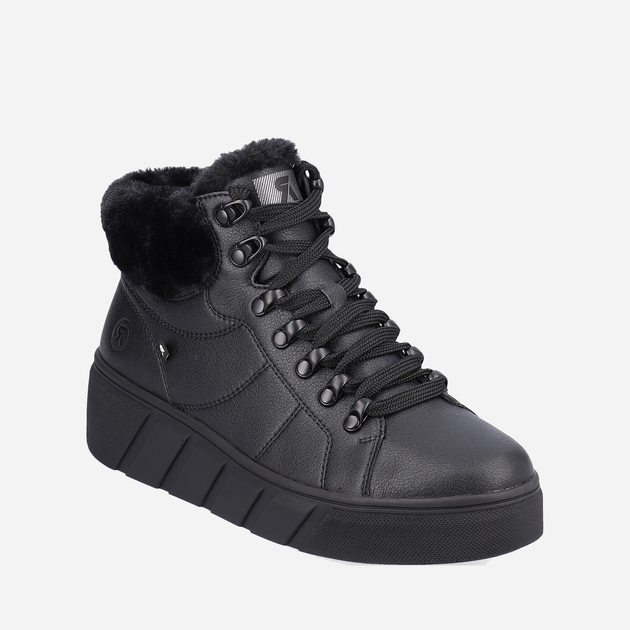 Жіночі зимові черевики низькі Rieker REVW0560-00 40 Чорні (4061811107766) - зображення 1