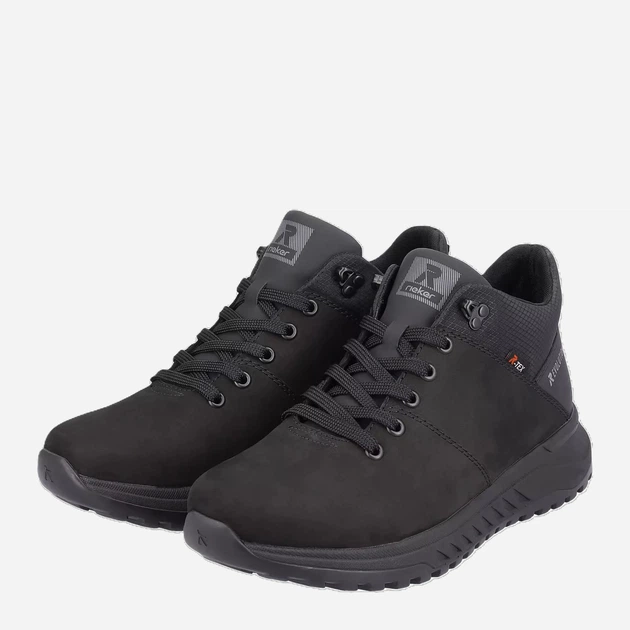 Trzewiki męskie skórzane Rieker REVU0163-00 41 Czarne (4061811127191) - obraz 5