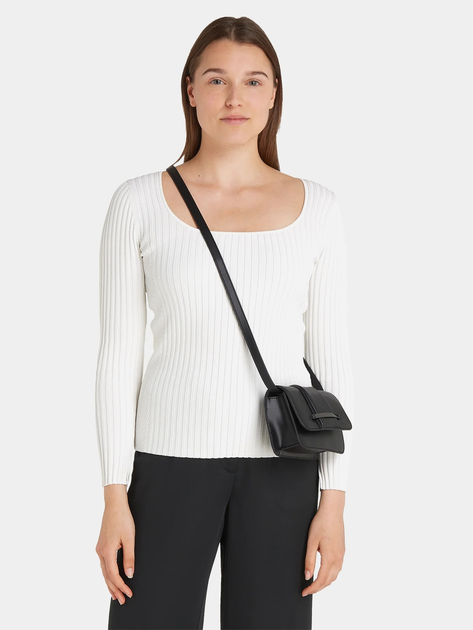 Сумка крос-боді через плече жіноча маленька зі штучної шкіри Calvin Klein Jeans CKRK60K611078BAX Чорна (8720108585040) - зображення 2