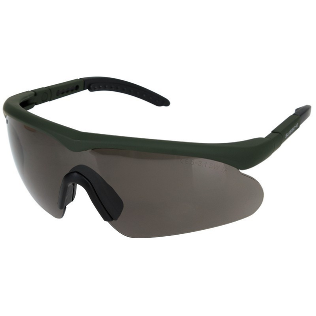 Тактические баллистические очки SWISSEYE Raptor + 3 линзы оливковые 15620001 - изображение 1