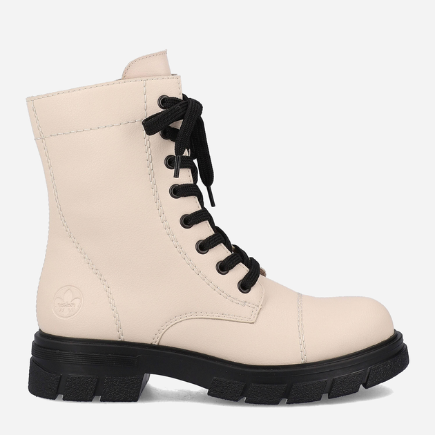 Женские ботинки высокие Rieker RIEZ9122-60 40 Бежевые (4060596937452 ...