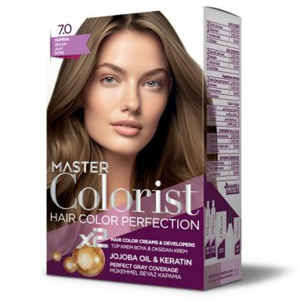 Краска Master Colorist для волос 7.0 Натуральный русый 2x50 мл+2x50 мл ...