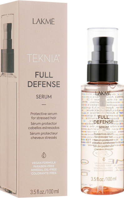 Serum do kompleksowej ochrony włosów Lakme Teknia Full Defense Serum 100 ml (8429421449434) - obraz 1