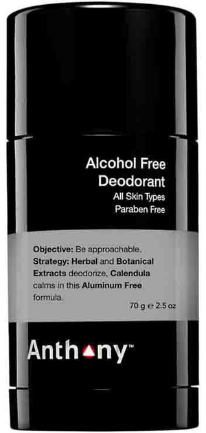 Dezodorant Anthony Alcohol Free 70 g (0802609961139) - obraz 1