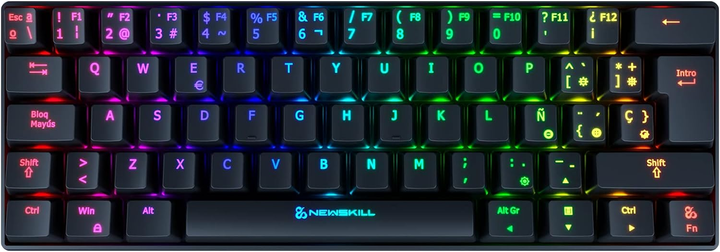 Игровая беспроводная клавиатура Newskill Pyros Черная - изображение 1