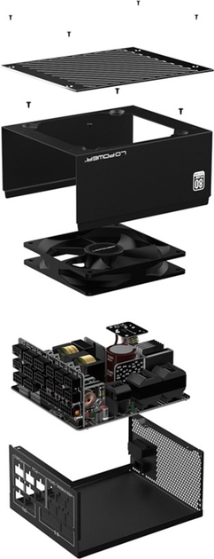 Zasilacz LC-Power LC1000P V3.0 1000 W Black - obraz 13