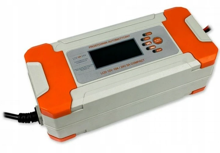 Зарядное устройство Smart Pulse Charger для аккумулятора с дисплеем 10,0Ач/12В-24В (DEKNAT100862) - изображение 4