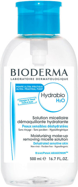 Міцелярний лосьйон Bioderma Hydrabio H2O 500 мл (3701129800232) - зображення 1