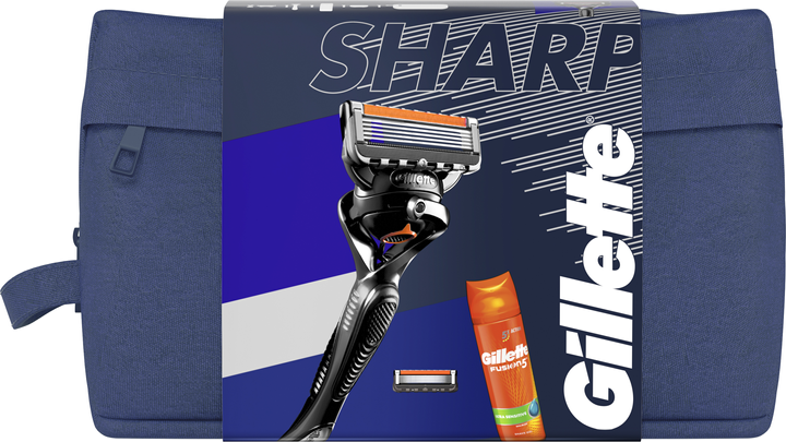 Подарунковий набір для чоловіків Gillette Бритва ProGlide + 2 змінних касети + Гель для гоління 200 мл (7702018600021) - зображення 1