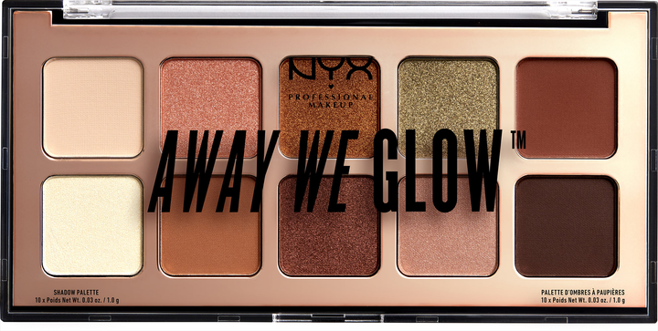 Тіні для повік NYX Professional Makeup Away We Glow 02 Hooked On Glow 10 г (800897153991) - зображення 1