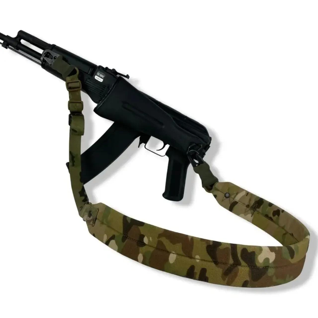 Ремень оружейный двухточечный с широким наплечником Мультикам uaBronik - изображение 1