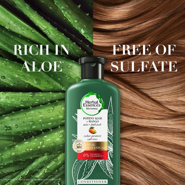 Odżywka do włosów Herbal Essences Bio Renew Extra Aloe And Mango 380 ml (8001841500829) - obraz 2