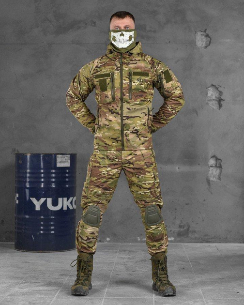 Тактичний весняний костюм з наколінниками штани+куртка S мультикам (85878) - зображення 1
