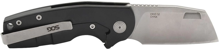 Нож складной карманный SOG Stout FLK Cleaver Blk + Stonewash (SOG-14-03-12-57) - изображение 2