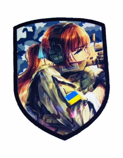 Шеврон патч " Tactical girl снайпер " на липучці велкро - зображення 1