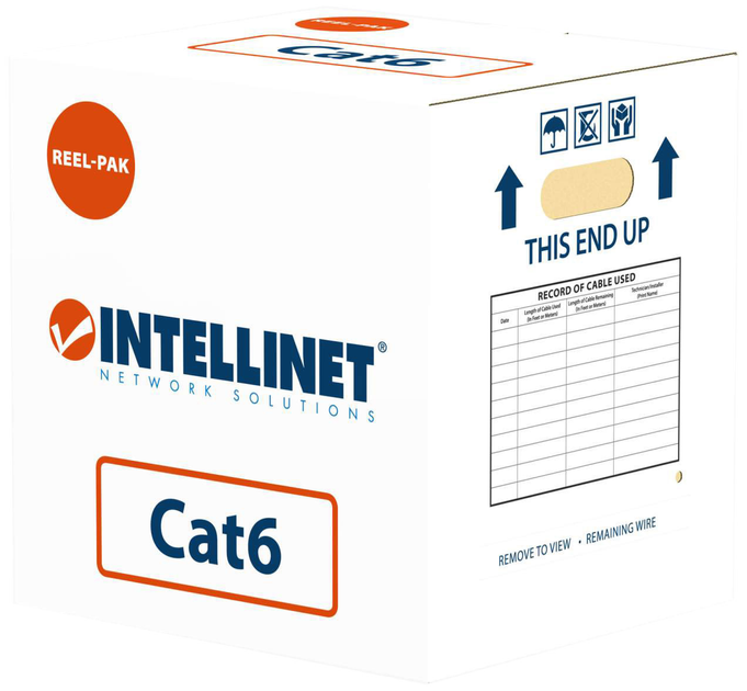 Kabel Intellinet Cat 6 UTP 305 m White (766623334136) - obraz 1