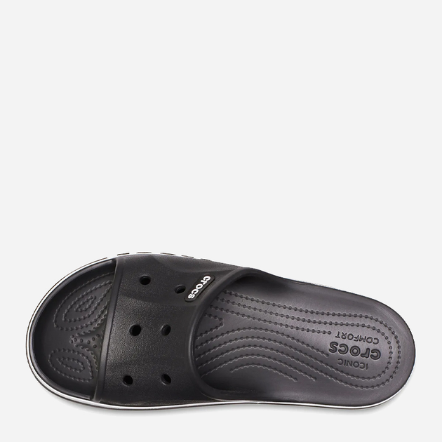 Чоловічі шльопанці для пляжу Crocs Bayaband 205392-066 41-42 (M8/W10) 26 см Чорний/Білий (191448189096) - зображення 5