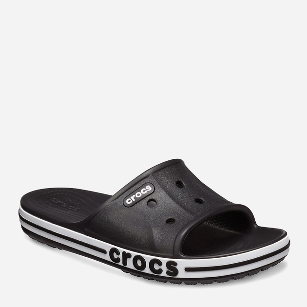Чоловічі шльопанці для пляжу Crocs Bayaband 205392-066 46-47 (M12) 30 см Чорний/Білий (191448189034) - зображення 3