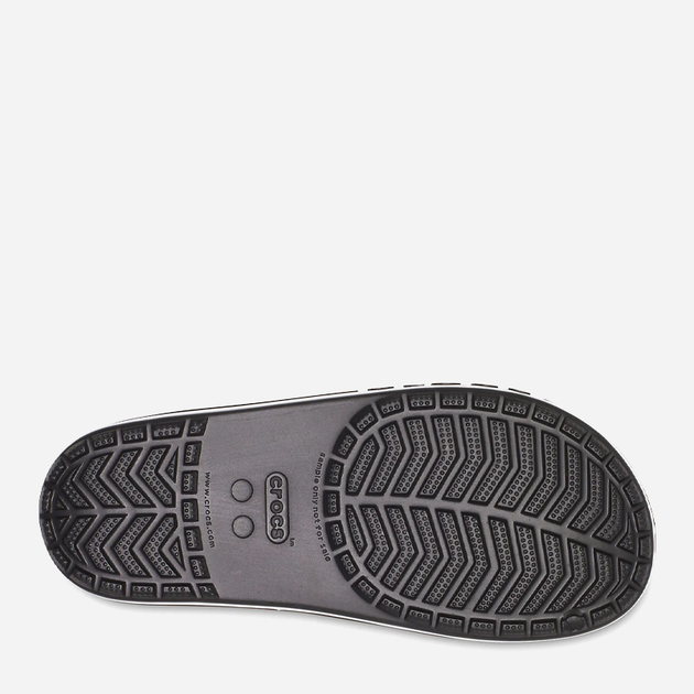 Klapki męskie basenowe Crocs Bayaband 205392-066 48-49 (M13) 31 cm Czarny/Biały (191448189041) - obraz 6