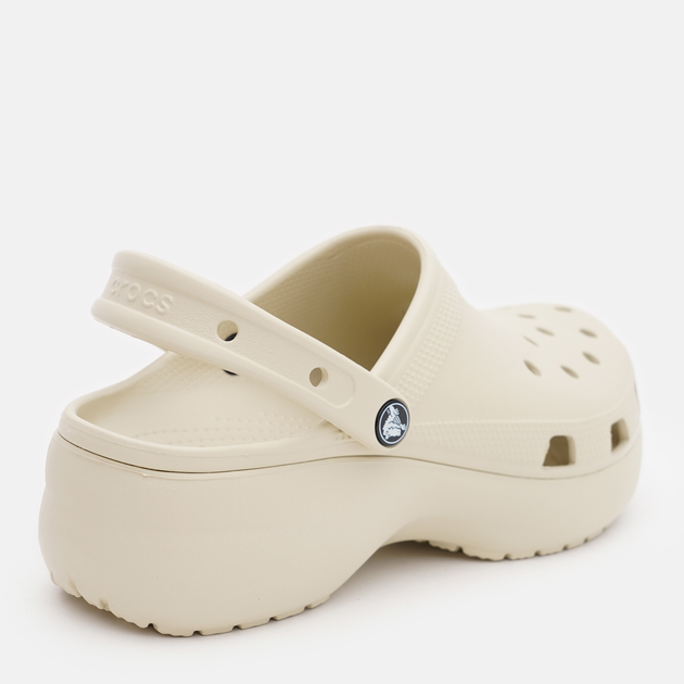 Жіночі крокси Crocs Classic Platform 206750-2Y2 36-37 (W6) 22 см Бежеві (191448963474) - зображення 4