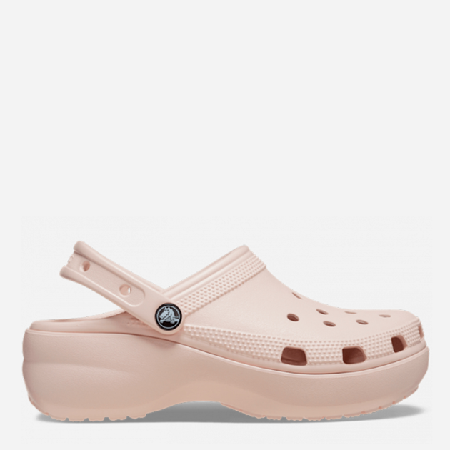 Жіночі крокси Crocs Classic Platform 206750-6UR 37-38 (W7) 23 см Світло-рожеві (196265545421) - зображення 1