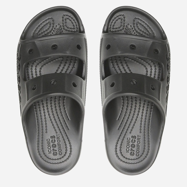 Klapki męskie basenowe Crocs BAYA 207627-001 41-42 (M8/W10) 26 cm Czarne (191448929043) - obraz 4
