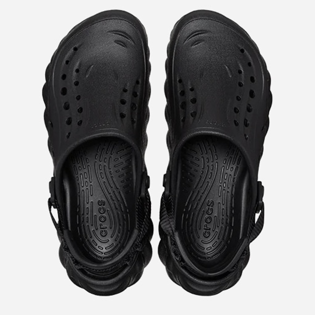 Чоловічі крокси Crocs Echo 207937-001 43-44 (M10/W12) 28 см Чорні (196265305339) - зображення 4