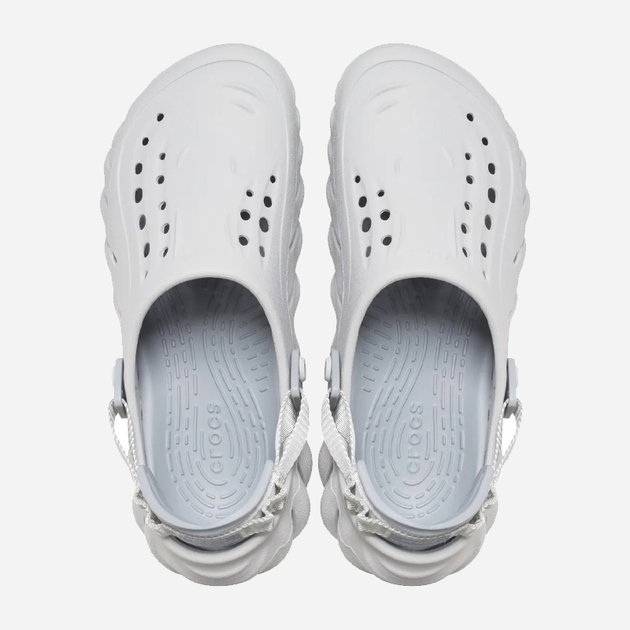 Жіночі крокси Crocs Echo 207937-1FT 39-40 (M7/W9) 25 см Сірі (196265224609) - зображення 3