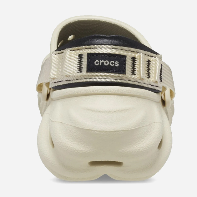 Жіночі крокси Crocs Echo 207937-2YJ 39-40 (M7/W9) 25 см Бежевий/Чорний (196265357864) - зображення 5