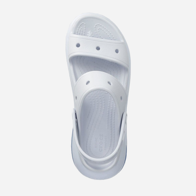 Sandały damskie na grubej podeszwie Crocs Mega Crush 207989-5AF 39-40 (M7/W9) 25 cm Białe z jasnoniebieskim (196265560738) - obraz 3