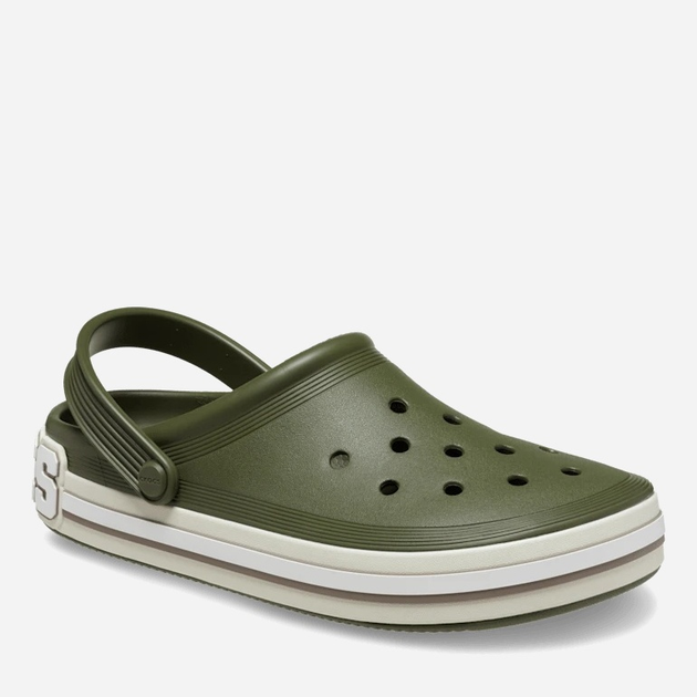 Чоловічі крокси Crocs Off Court Logo 209651;309 41;42 (M8/W10) 26 см Зелені (196265582259) - зображення 2