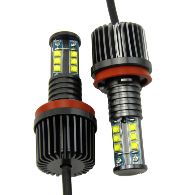 Ангельські оченята Led Marker для BMW 120 Вт H8 білі лед маркер E90 E91 E92 M3 E93 для автомобіля - зображення 5