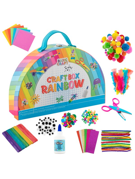 Zestaw kreatywny Grafix Craft Box Rainbow (8715427101422) - obraz 2