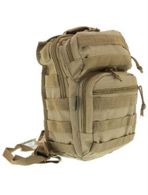 Тактический рюкзак Mil-Tec однолямочный 10 Л Coyote (14059105) - изображение 2