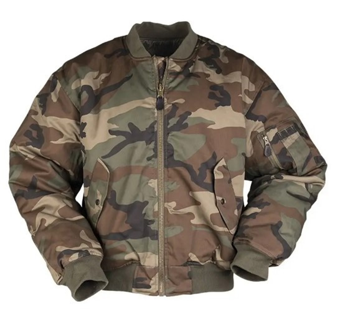 Куртка тактична Woodland США Ma1 10401020 Mil-Tec Німеччина L - зображення 2