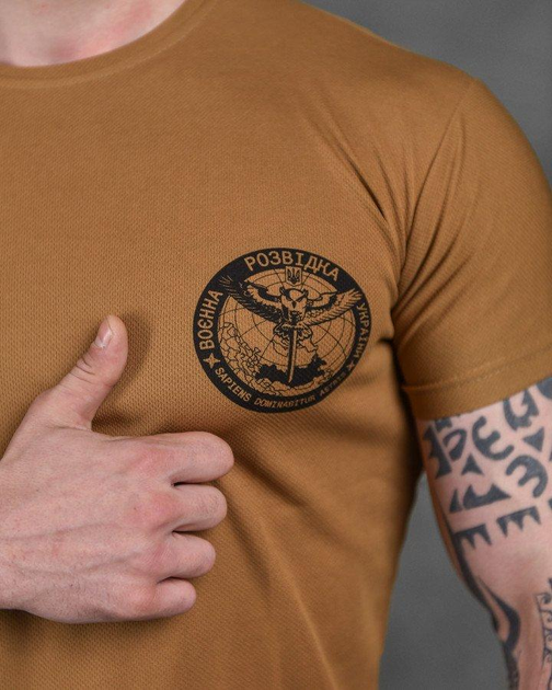 Армейська чоловіча футболка Військова Розвідка потовідвідна L койот (85916) - зображення 2