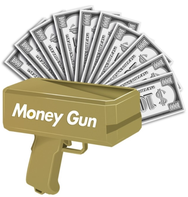 Pistolet na pieniądze Pocket Pieniądze papierowe 100 sztuk (5713428020943) - obraz 5