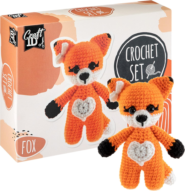 Набір для виготовлення іграшки Craft ID Crochet Kit Лисеня (8720257130115) - зображення 1