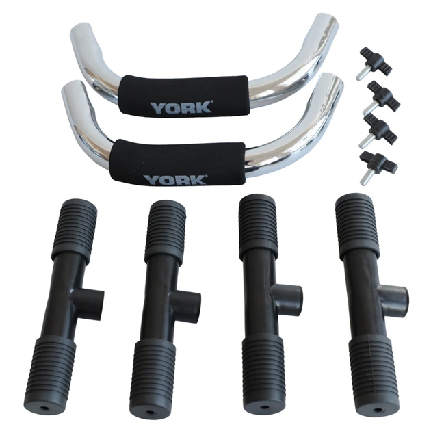 Упоры для отжиманий York Fitness (пара), хром - изображение 6
