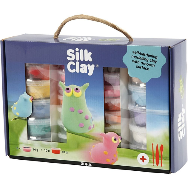 Набір для ліплення Creativ Company Silk Clay Gift Box (5712854010672) - зображення 1