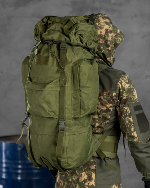Тактичний великий армійський рюкзак 100л sagebrush k6 1-0 + - зображення 1
