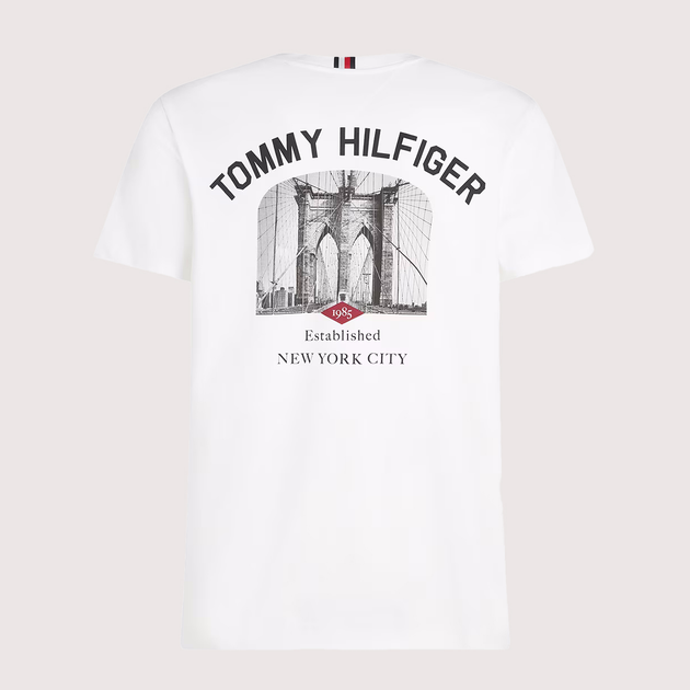 Koszulka męska bawełniana Tommy Hilfiger MW0MW33697 2XL Biała (8720645685470) - obraz 2