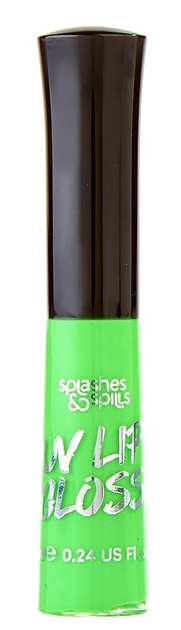 Neonowy błyszczyk do ust Splashes & Spills UV Lip Gloss Zielony 7 ml (5060448780372) - obraz 1