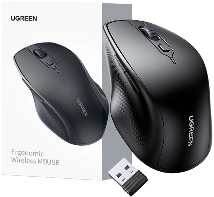 Миша Ugreen MU101 2.4G+BT Black - зображення 5