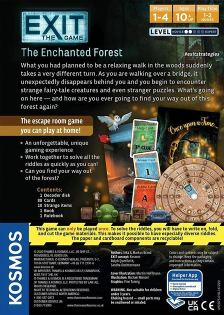 Настільна гра Kosmos Exit The Game The Enchanted Forest (0814743015050) - зображення 2