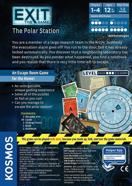 Настільна гра Kosmos Exit The Game The Polar Station (0814743013155) - зображення 2